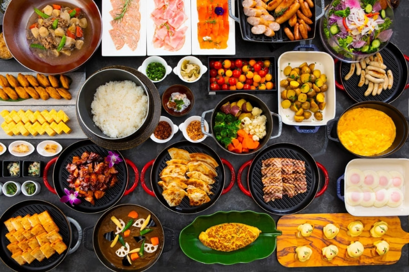世界の朝食ビュッフェの写真