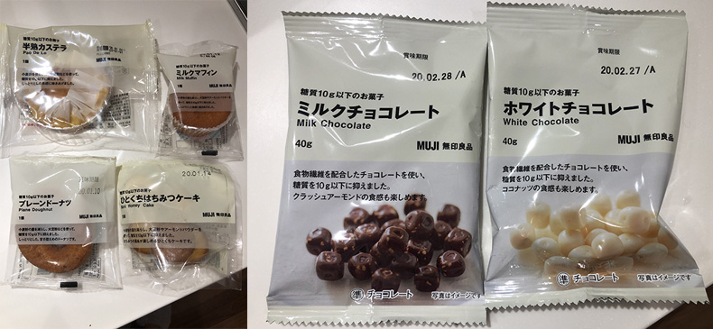 無印良品,お菓子,糖質10g以下のお菓子