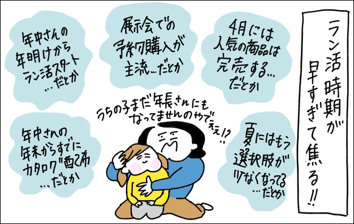 ラン活の特徴をリストアップしたイラスト