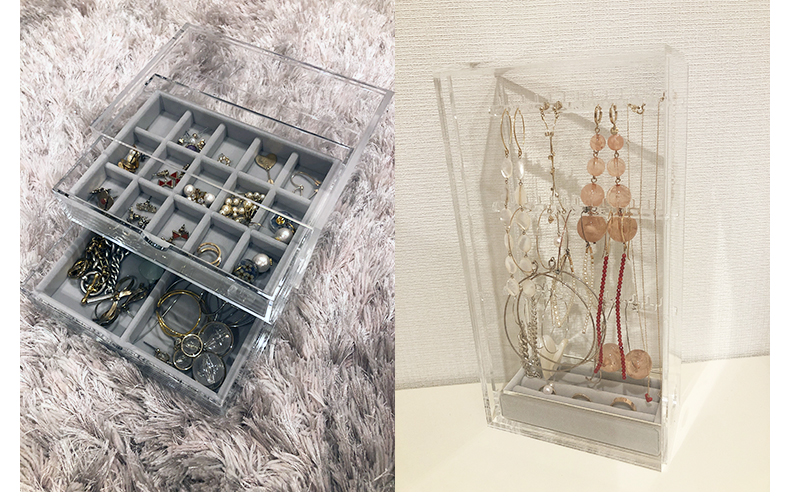 無印良品,アクリル収納用品シリーズ,アクリルケース用ベロア内箱仕切り