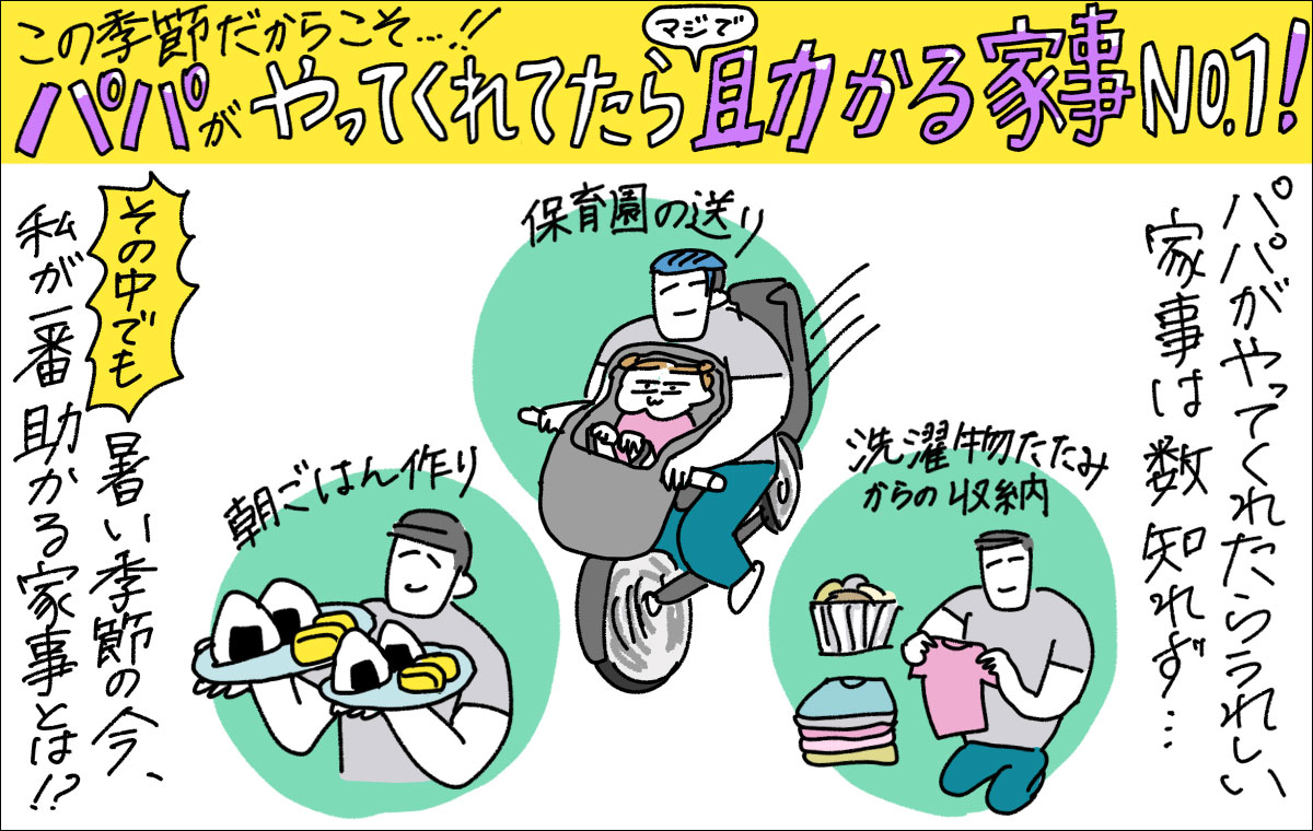 パパがやってくれたら助かる家事