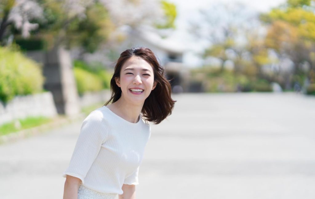 喜びいっぱいの笑顔