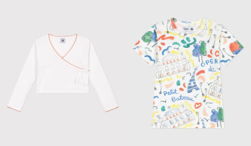 カシュクールトップス¥9,350~9,900
半袖Tシャツ¥6,600~7,150