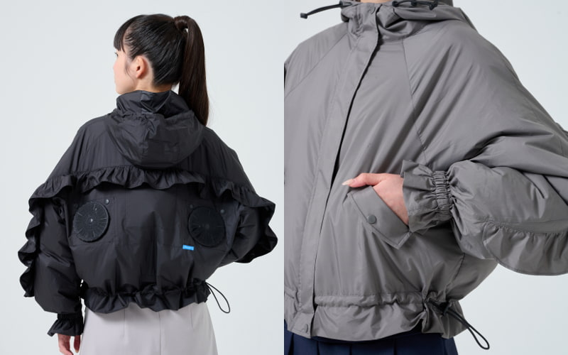 ウィメンズ　ロング　バックスタイルと袖