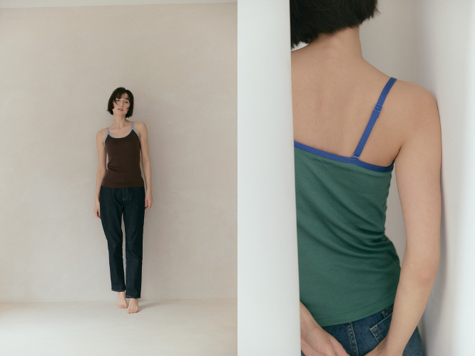 Cup In Bicolor Camisole着用画像
