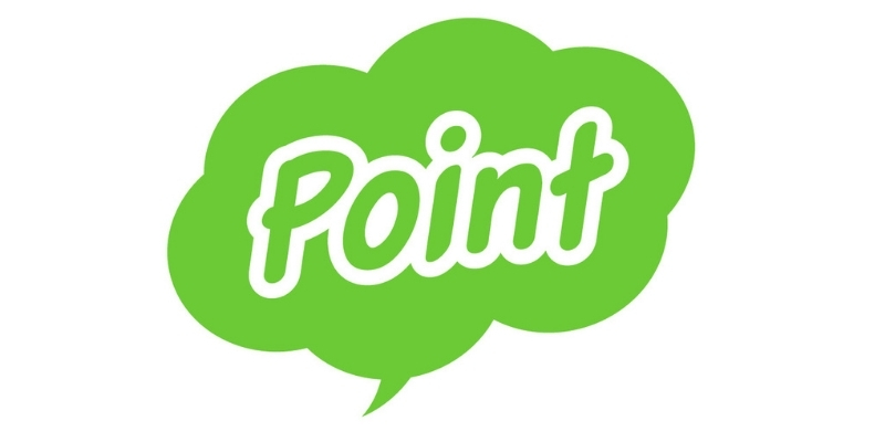 緑の吹き出しに「Point」と書かれたイラスト