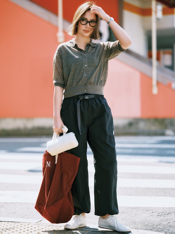 シャカシャカパンツコーデ