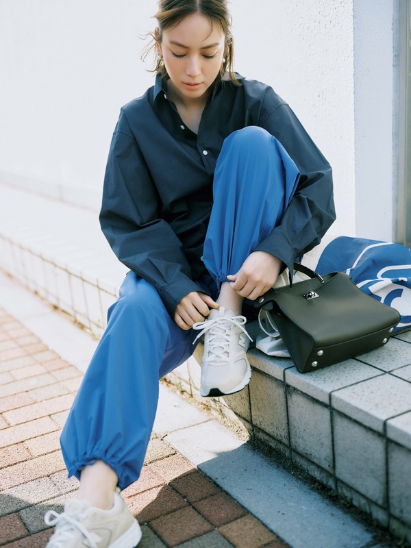 シャカシャカパンツコーデ