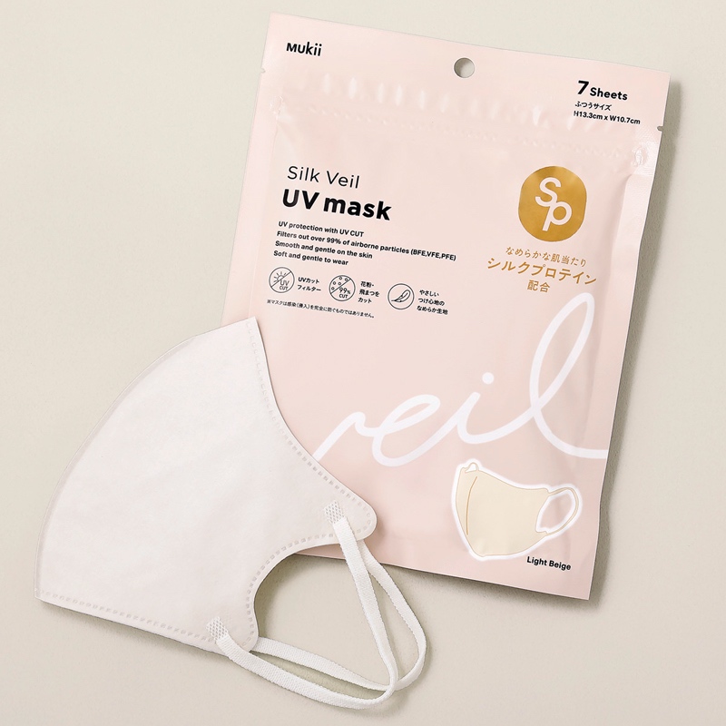 Mukii Silk Veil UV Mask 7枚入×2セット ¥990