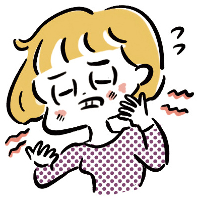 肌の微弱炎症 イラスト