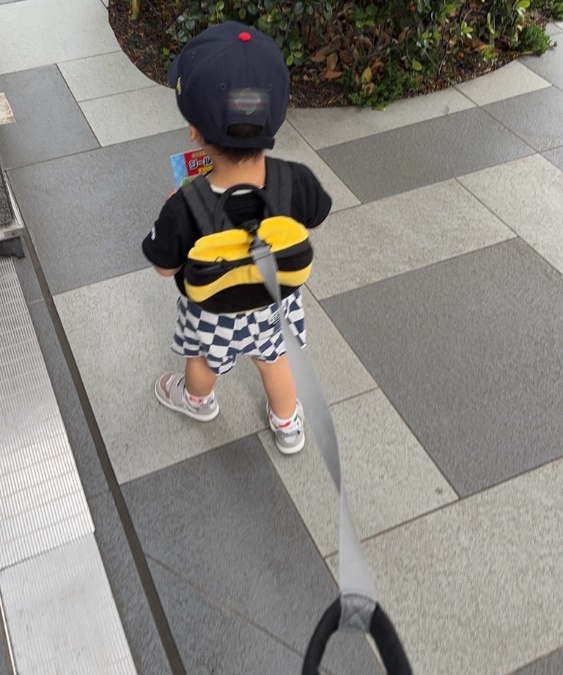 お散歩する男の子
