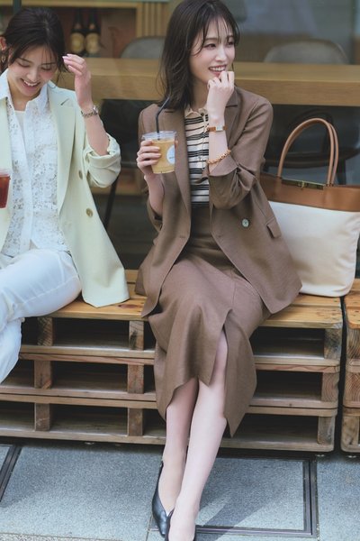 【6/10のコーデ】通勤セットアップは旬なリネンライクで更新♡