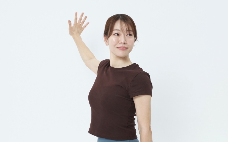 大胸筋ストレッチ：壁ver.③