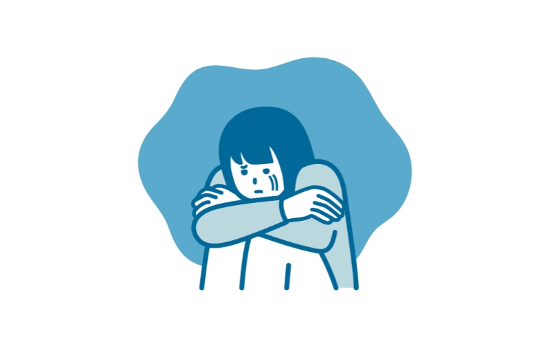落ち込む女性