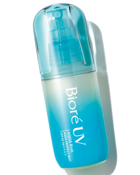 花王 ビオレUV アクアリッチ アクアプロテクトミスト SPF50・PA++++ 60ml ¥1,078 (編集部調べ)