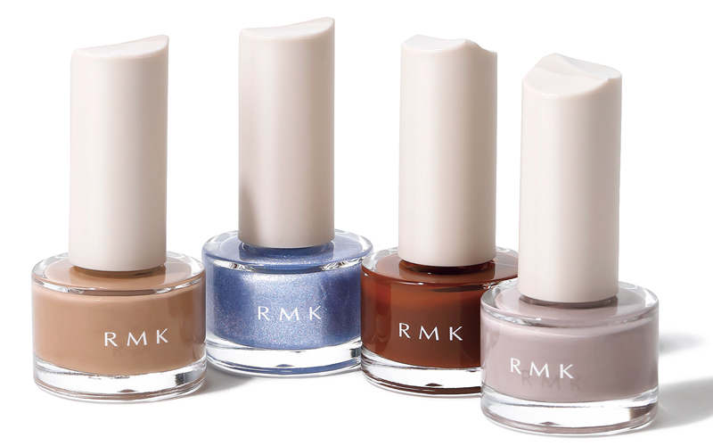 RMK シャイン ラッシュ ネイルカラー (右から)04、11、08、06 各¥2,200