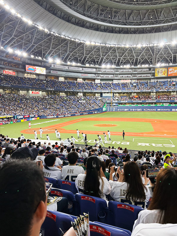 京セラドーム大阪の観戦席