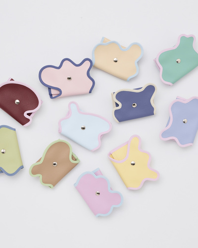 wave alphabet purse series「broken wave purse」バラ置き