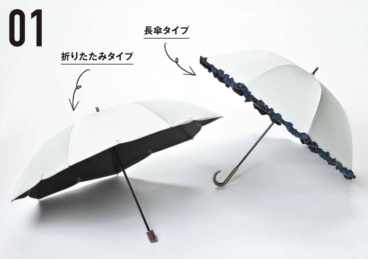 長傘タイプ・折りたたみタイプ