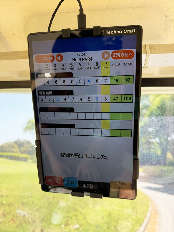ゴルフのスコア