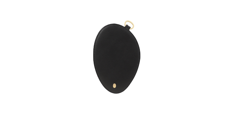Monogram Rounded Leather Card Sleeve
