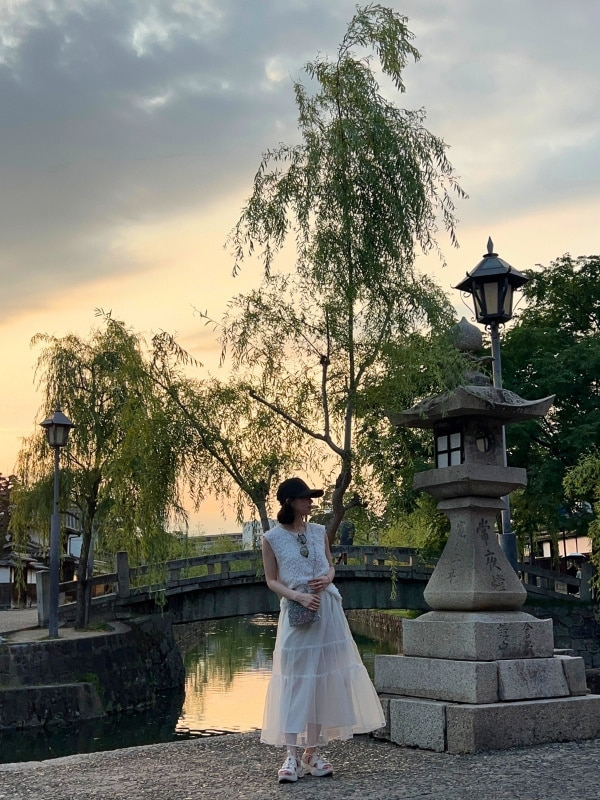 夕暮れの街並みとMOKAさんの写真