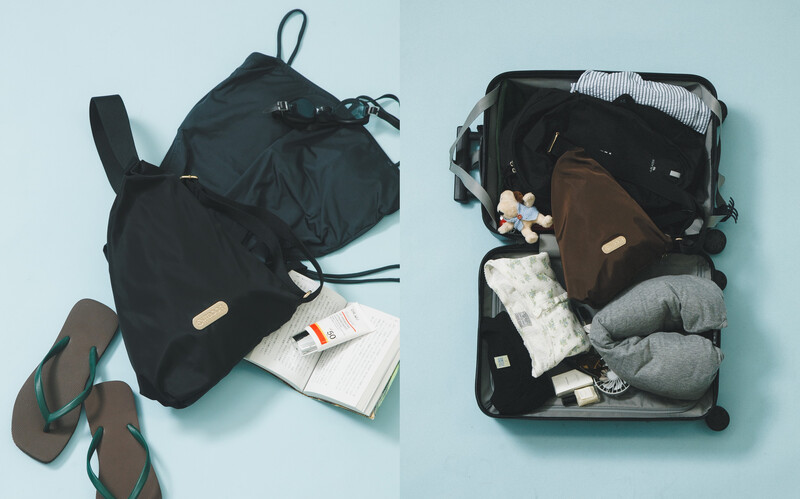 『別注』OUTDOOR PRODUCTS×hun RODE SKO ONE SHOULDER使用例
