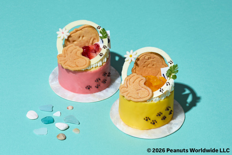 スヌーピーとチャーリーデザインのケーキ
