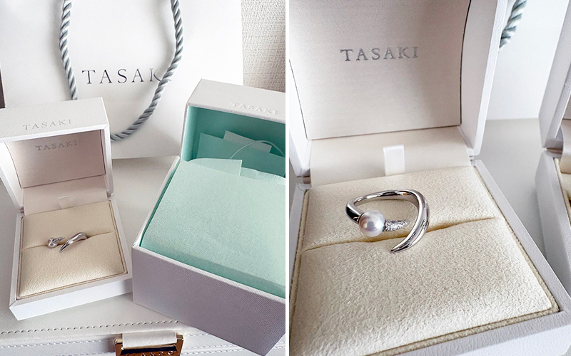 【TASAKI】デインジャー ホーン プラス ダイヤモンド パヴェ リング