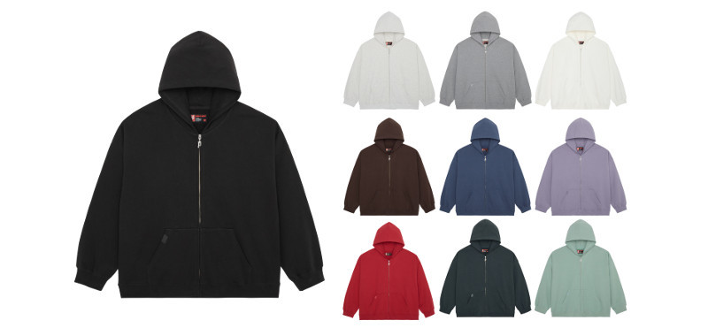 PJ BASIC ZIP HOODIE