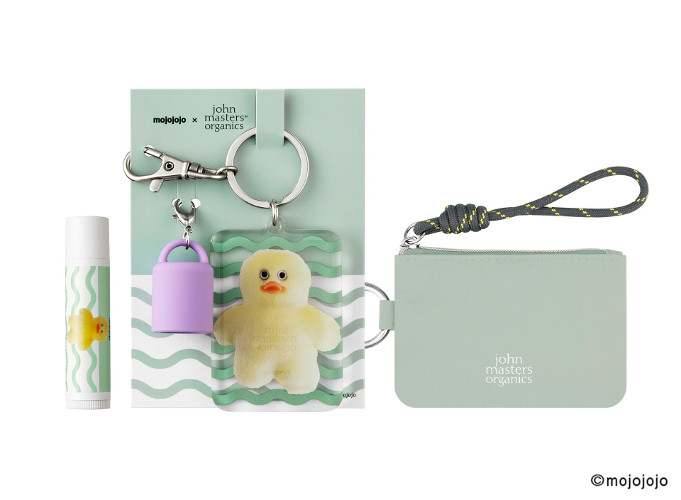 リップカームキーホルダー+チャームポーチセット(GREEN)