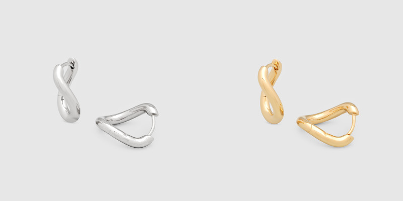 River Hoops Medium¥49,500、River Hoops Medium Gold¥57,500