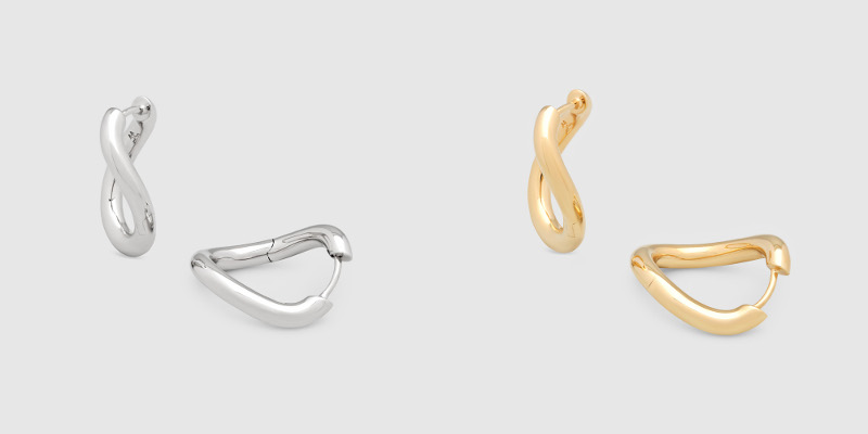 River Hoops Large¥59,100、River Hoops Large Gold¥67,100