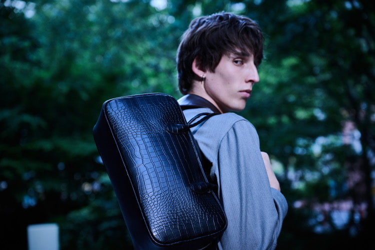 croco rectangle bag