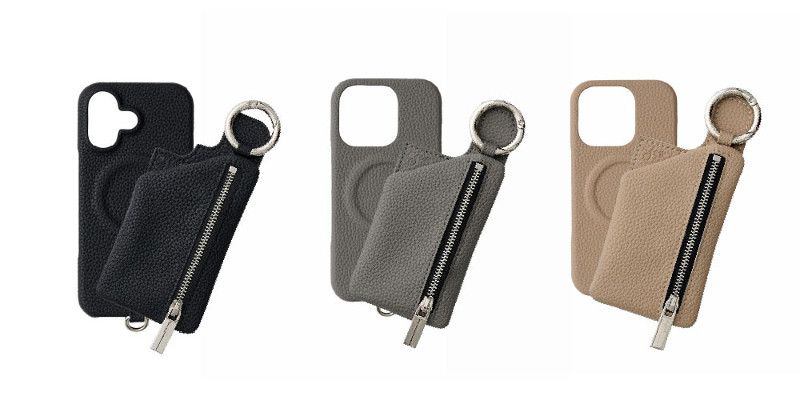 ajew cadenas zipphone case shoulder（MagSafe対応）