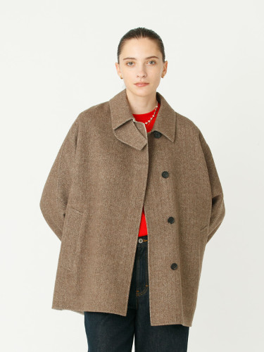 Luxe Charme Beaver Short Coat
