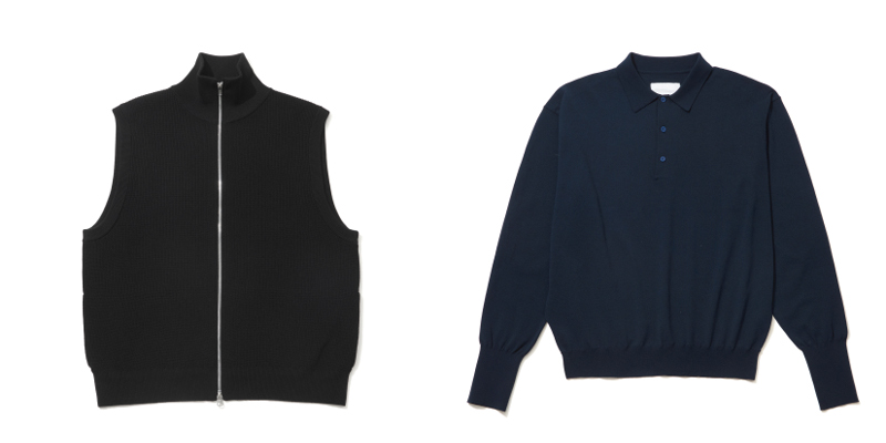 ドライバー ニットベスト、ニットポロL/S