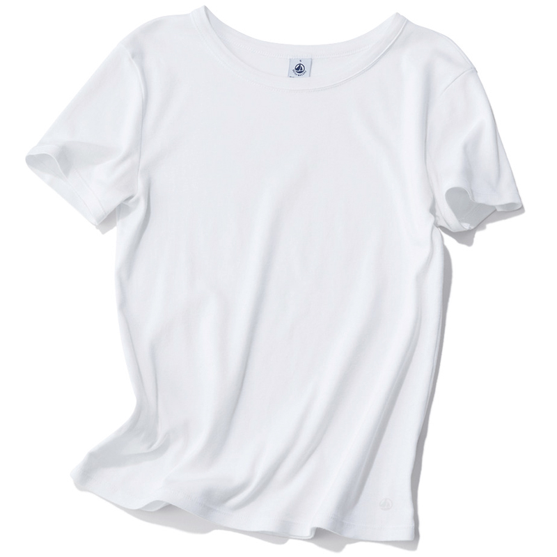 PETIT BATEAUの白Tシャツ