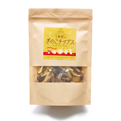 大地の生菓の「5種類のきのこチップス」