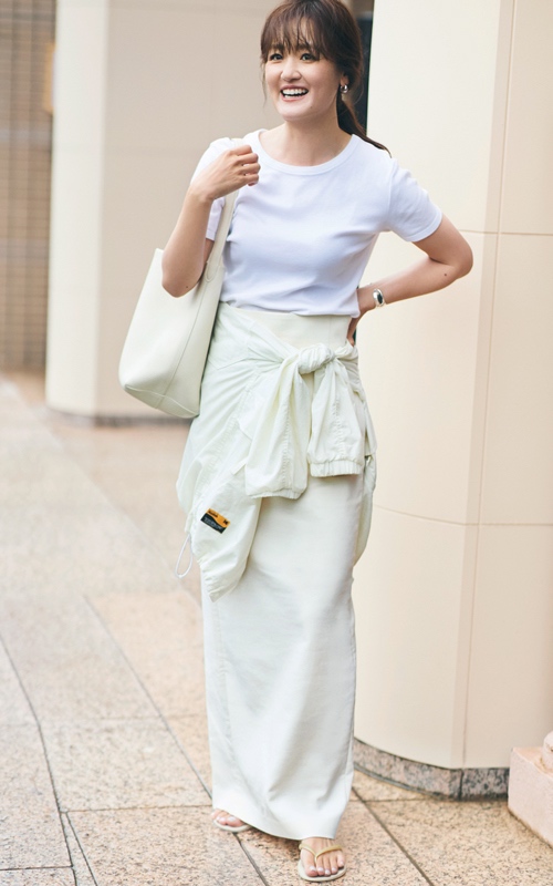スタイリスト・伊藤まいこさん ホワイトコーデ