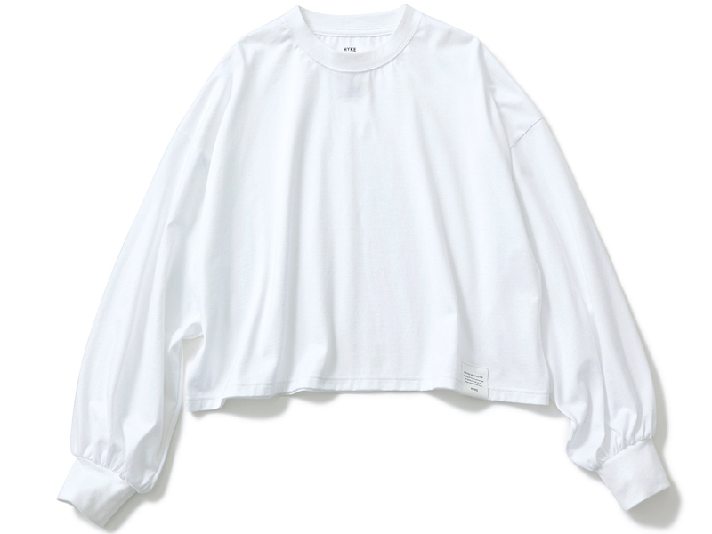 HYKEのクロップドロングスリーブ