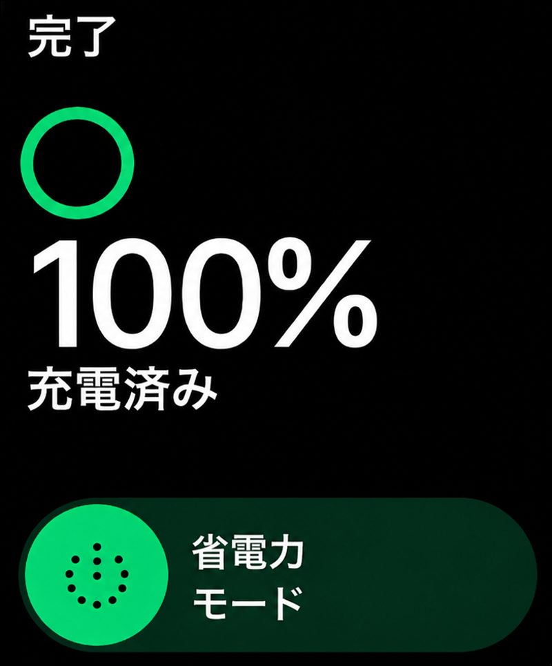 アップルウォッチ　電源スライダ画面