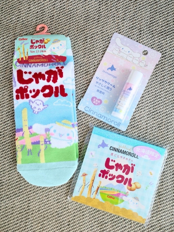 じゃがポックル×シナモロールグッズの写真