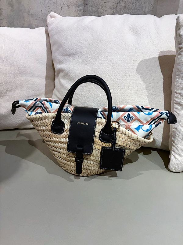PARIS/64 Oh Là Là Black Mini Basket Bag