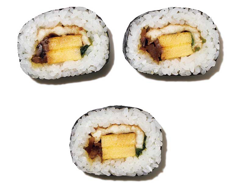 「小鯛雀鮨 すし萬 紀ノ國屋インターナショナル店」の阿奈古巻