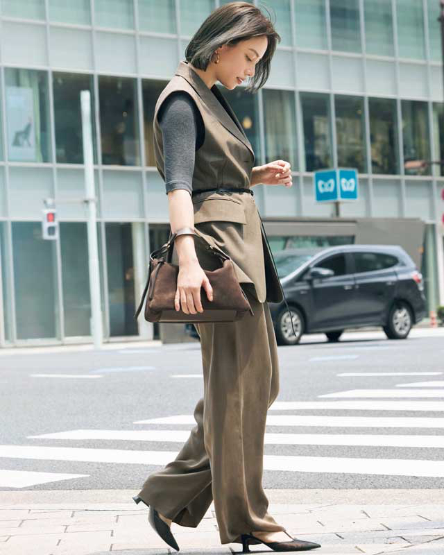 滝沢カレン ブラウンコーデ
