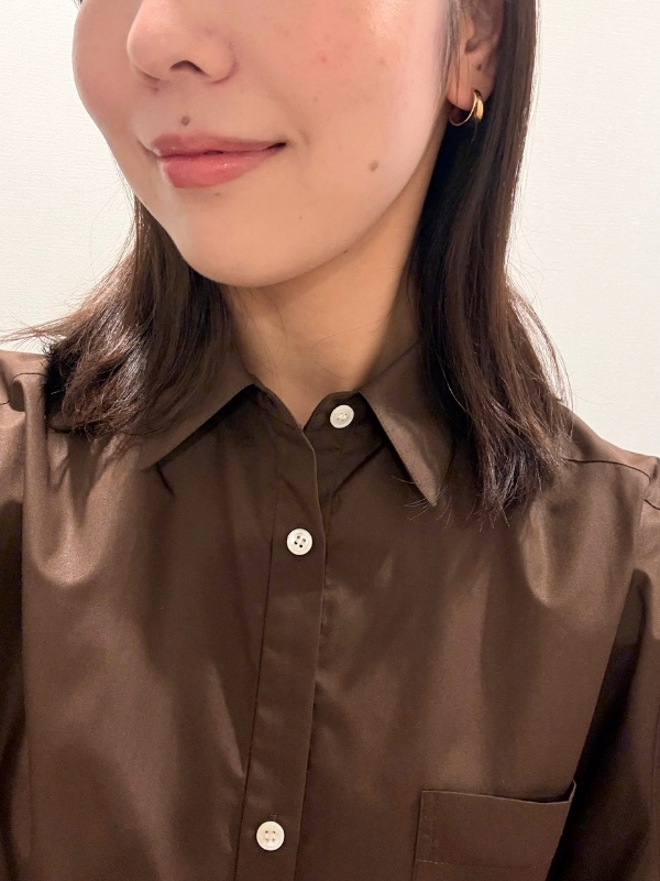 肌に塗った様子の写真