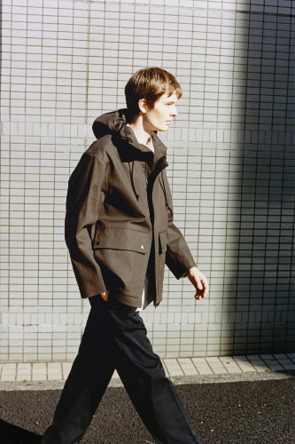 MACKINTOSH RAINTEC COTTON COATメンズ着用例