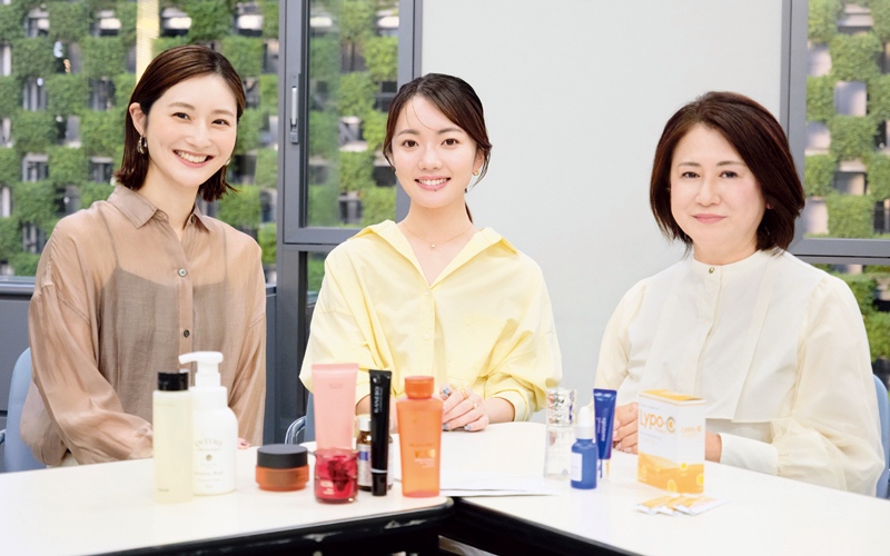 曽田啓子さん　力丸莉帆さん　深山桂都さん