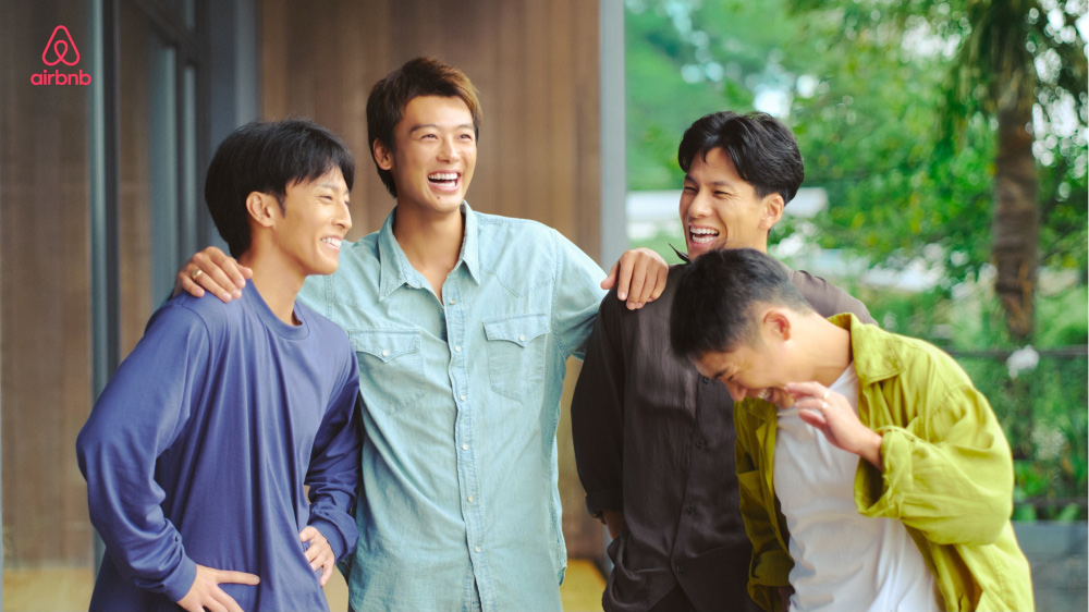 エアビーCM撮影の様子